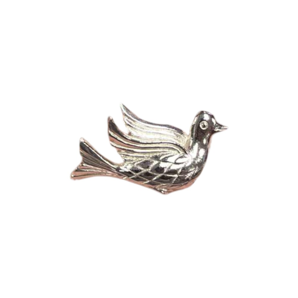 Vintage Signed OPA Silver Tone Dove Bird Brooch Pin